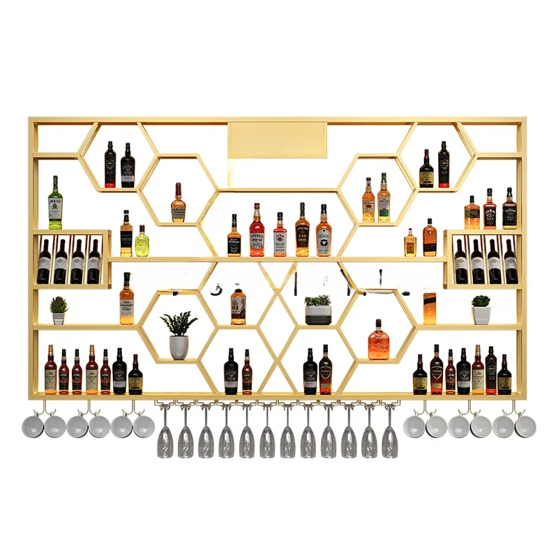 Wine Rack Wall Mount - 벽걸이형 미니 와인랙 진열장 바 주류