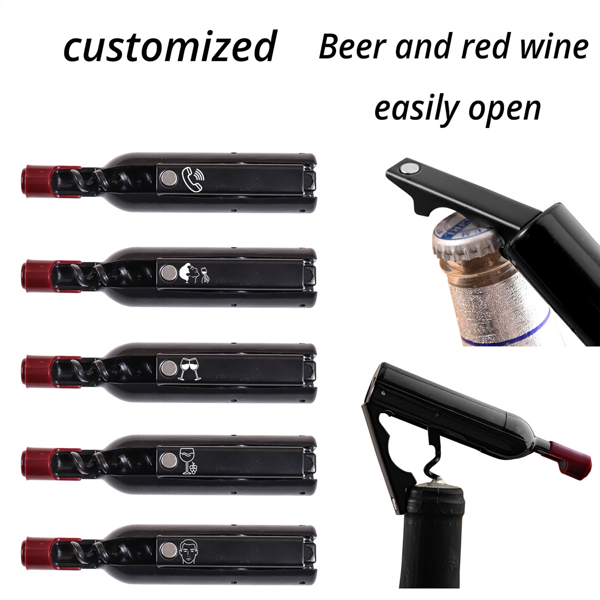 맞춤형 텍스트 와인 오프너, 개인 이름이 새겨진 와인  - Wine In Beer Name 리뷰 및 가격