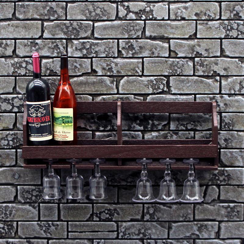 1세트 인형집 시뮬레이션 벽걸이 와인잔 랙 미니어처 디 - Wine Rack Wall Mount 리뷰 및 가격